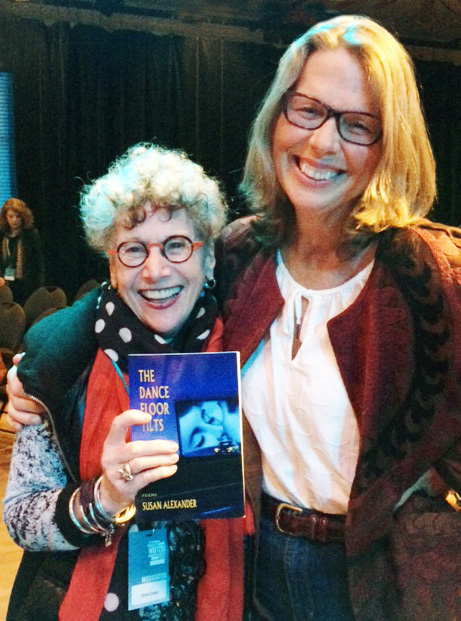 With Susan Alexander and her debut book of poetry at the Vancouver Writers Fest, 2017.